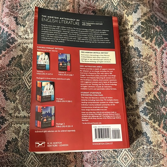 9th Ed. Norton Anthology English Literature Volume F The 20th Century and After - Picture 3 of 7